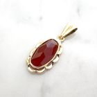Image 2 of Gold pendant with carnelian | Vintage/antique