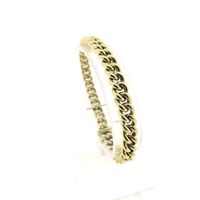Solid gold gourmet link bracelet