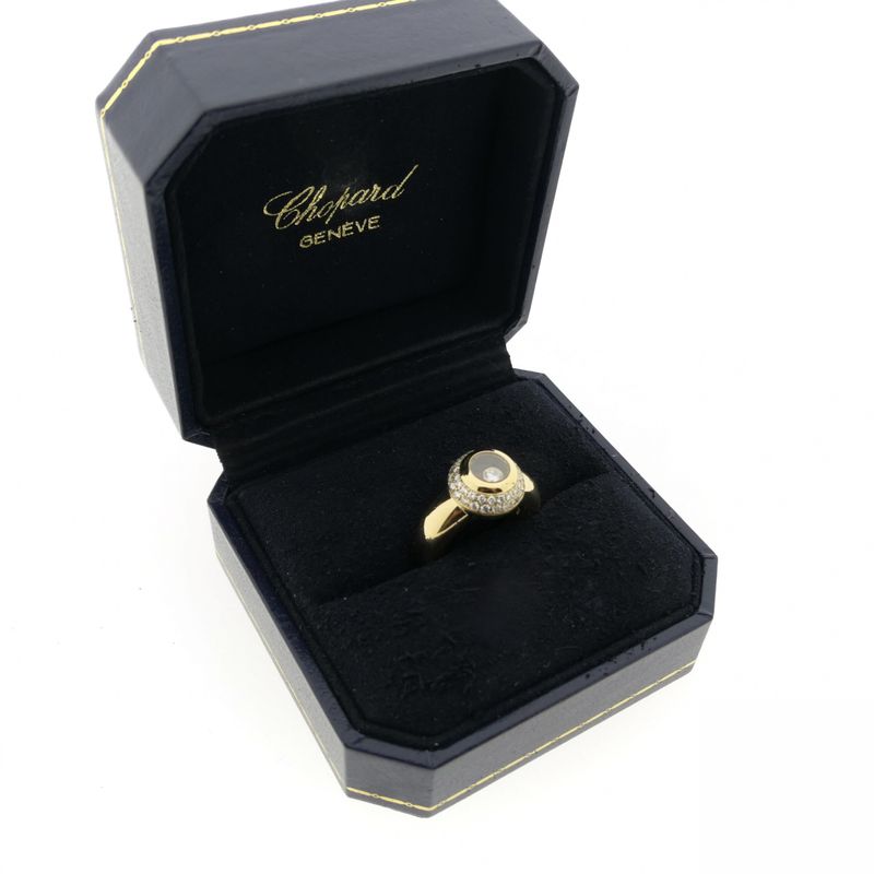 Image 7 of Gold Chopard ring with diamond 0.62 ct.