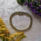 Image 4 of Solid gold gourmet link bracelet