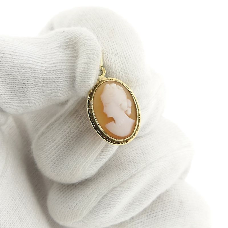 Image 7 of Gold pendant with cameo | Vintage/antique