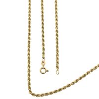 Gouden gedraaide schakelketting/sautoir | 90 cm 