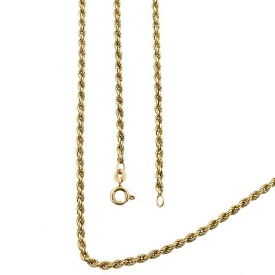 Afbeelding 1 van Gouden gedraaide schakelketting/sautoir | 90 cm 