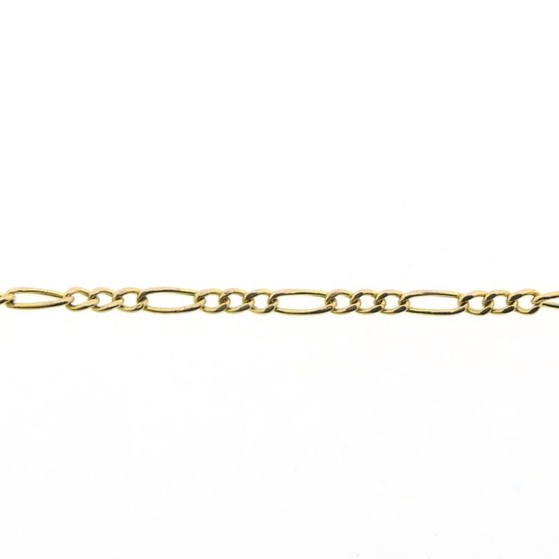 Image 3 of Gold Figaro link bracelet | 17.5 cm