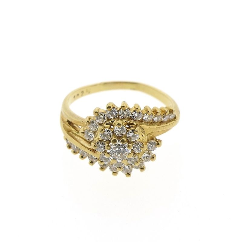 Image 3 of 18K Gold ring with diamonds | 0.52 ct.