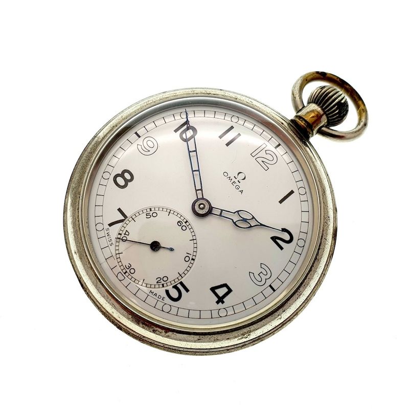 Image 7 of Omega pocket watch; 'General Service Time Piece' | British, WWII