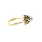 Image 4 of Vintage gold ring with Tahitian pearl