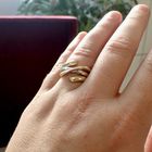 Image 5 of Two-tone gold 3-piece ring; Georg Jensen