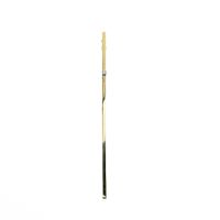 Gold long narrow brooch with diamond