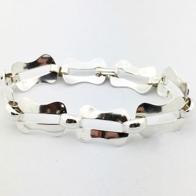Image 2 of Silver link bracelet