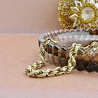 Image 2 of Gold twisted link bracelet | 20 cm