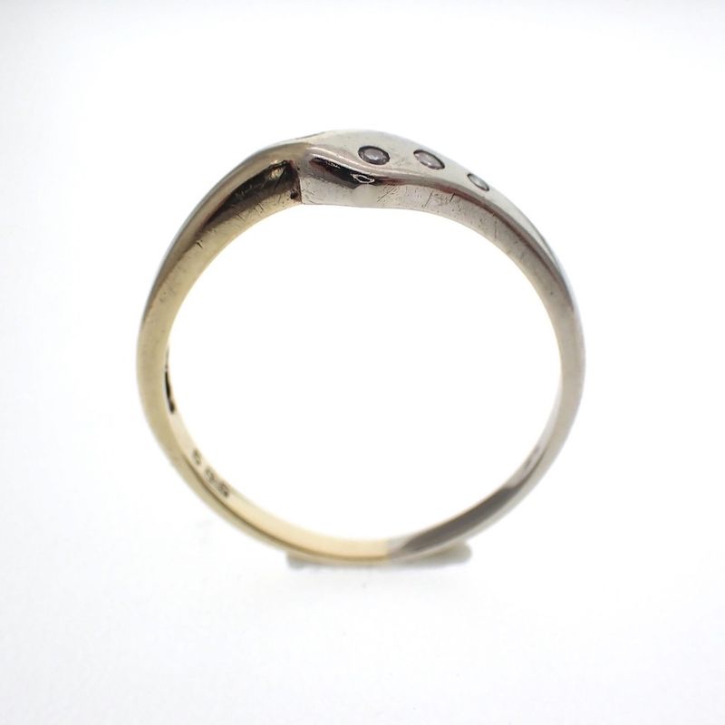 Image 3 of Two-tone gold fantasy ring with diamonds