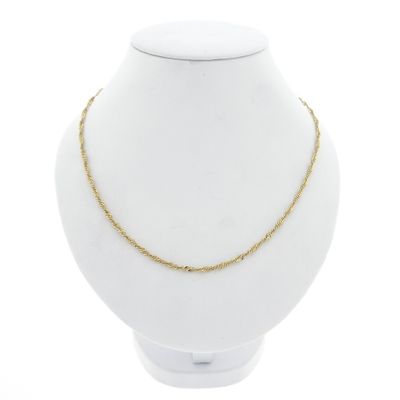 Image 1 of Gold twisted link chain