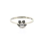 Afbeelding 3 van Witgouden solitairring met diamant; 0,10 ct.
