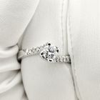 Image 5 of 18K white gold ring with diamonds | 0.35 ct.