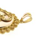 Image 7 of gold pendant of a hat bell