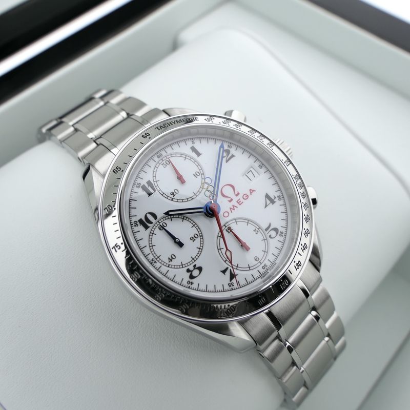 Image 20 of Omega Speedmaster Date 'Olympic' 3513.20.00; Chronograph men's watch