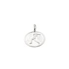 Image 1 of Silver sports pendant of a baseball player