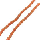 Image 8 of Red coral bead necklace with gold clasp; Antique | 46.5 cm
