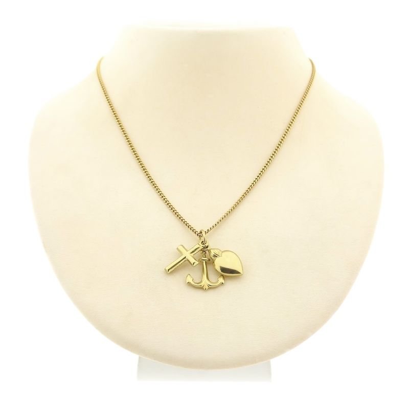 Image 3 of Gold pendant; Faith, hope and love