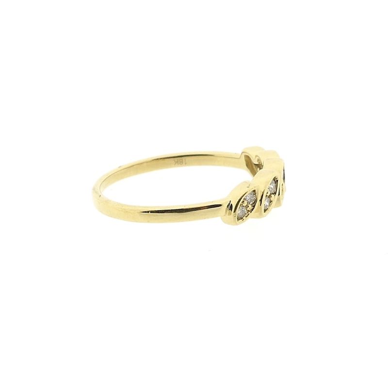Image 5 of 18-karat gold ring with 0.10 ct diamond