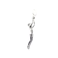 Silver charm of a basketball player