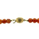 Image 9 of Carnelian bead necklace with gold clasp | 80 cm