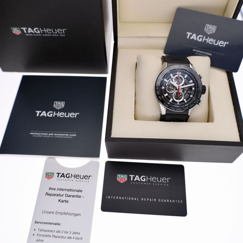 Image 2 of TAG Heuer Carrera Automatic 45mm CAR2A1Z.FT6044; Men's Chronograph Watch