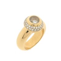 Gold Chopard ring with diamond 0.62 ct.