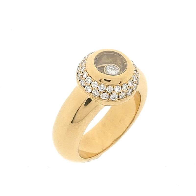 Image 1 of Gold Chopard ring with diamond 0.62 ct.