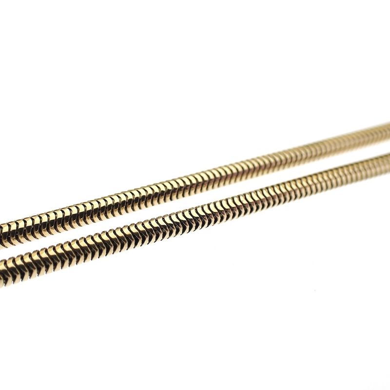 Image 9 of 18 carat snake link chain | 54 cm