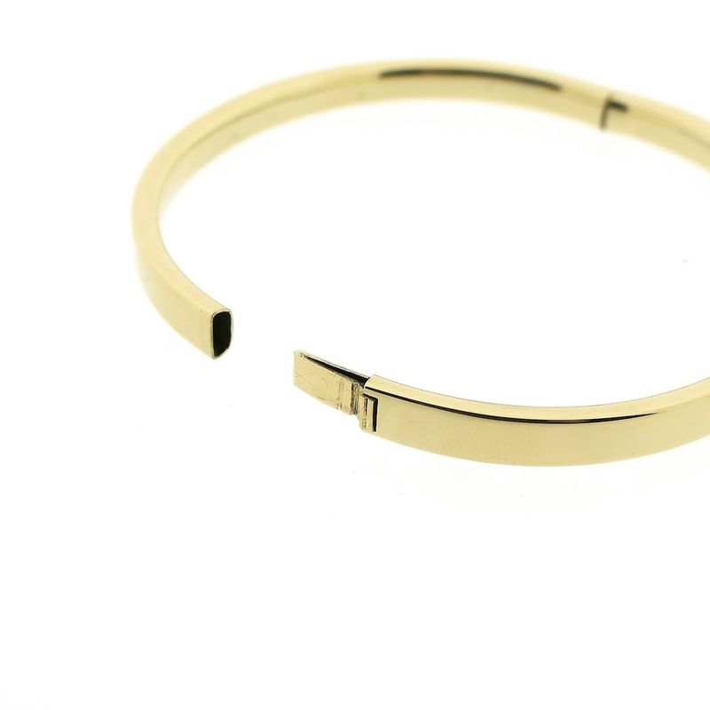 Image 5 of Gold smooth slave bracelet | Ø 65 mm