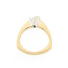 Image 8 of Two-tone gold ring with diamond | 0.22 ct.