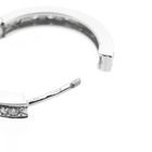 Image 11 of White Gold Hoop Earrings with Diamonds; Approx. 0.76 ct.