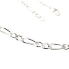 Image 2 of Silver chain; figaro link | 59 cm