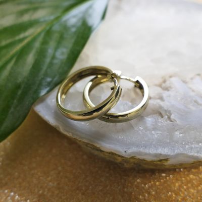 Image 2 of Gold earrings Ø 20.0 mm