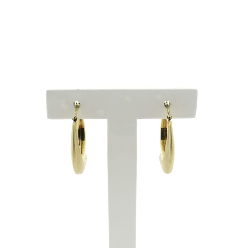Image 1 of Gold earrings | Ø 23 mm