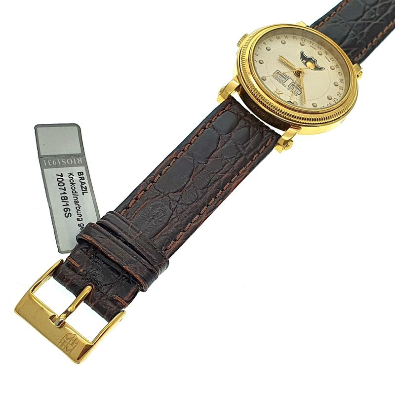 Image 12 of Revue Thommen Triple-calendar; Automatic men's watch with moon phase