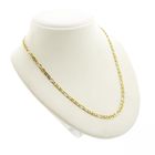 Image 3 of Two-tone gold Figaro link chain