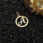 Image 2 of Gold pendant; Letter A
