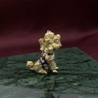 Image 2 of Gold brooch; Poodle