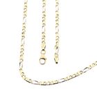 Image 1 of Two-tone gold Figaro link chain