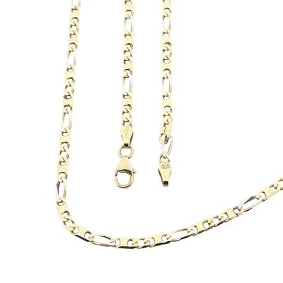 Two-tone gold Figaro link chain Image 1 of Two-tone gold Figaro link chain