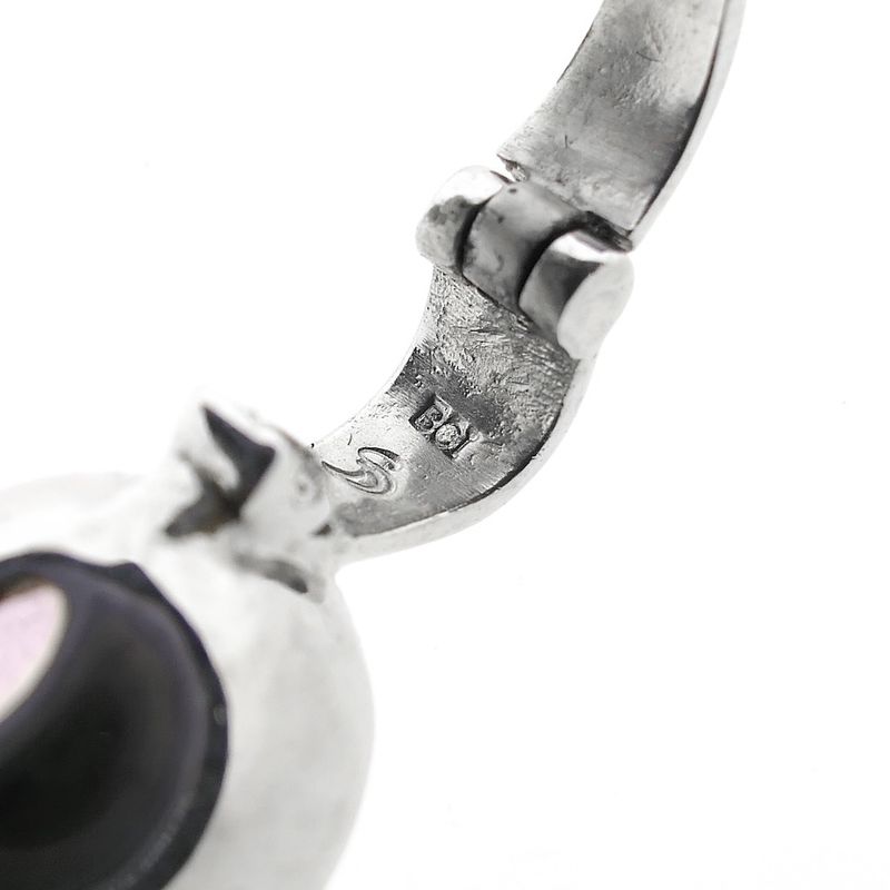 Image 8 of Platinum pendant with pink amethyst