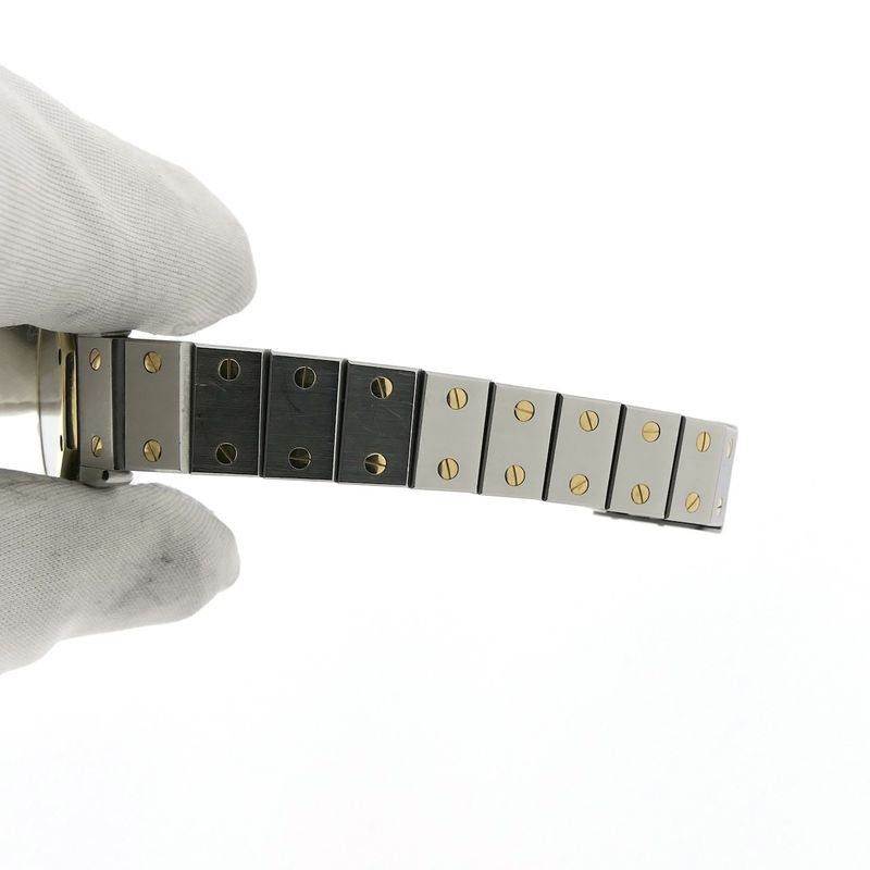 Image 17 of Cartier Santos Octagon 187903; Women's watch in 18k gold and steel