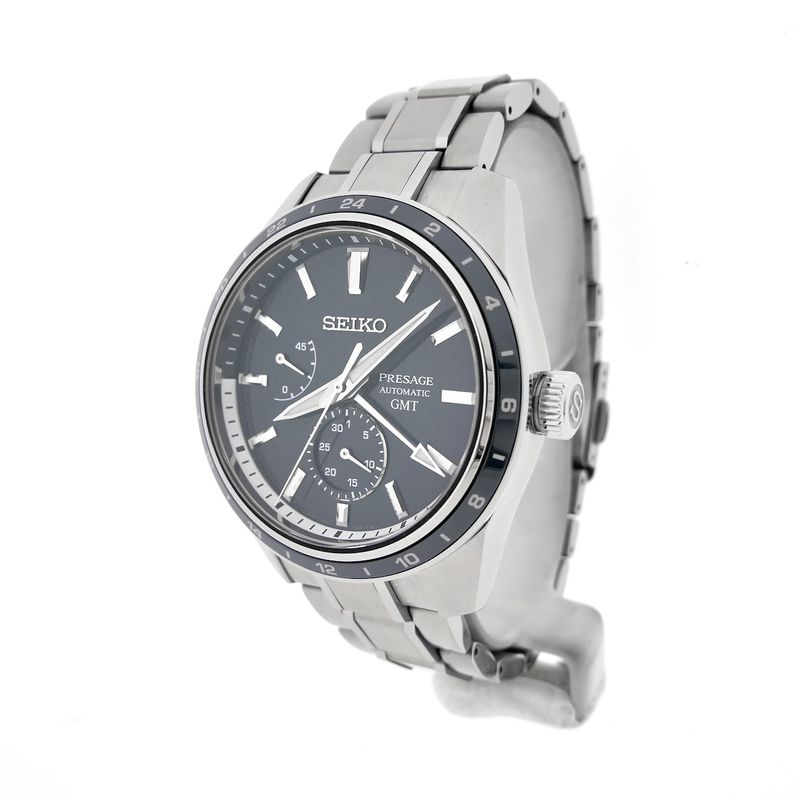 Image 2 of Seiko Presage Sharp Edged Ao-Fuji GMT Limited Edition SPB303J1; Automatic men's watch