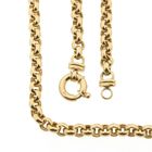 Image 1 of Gold jasseron link chain; 45.5 cm