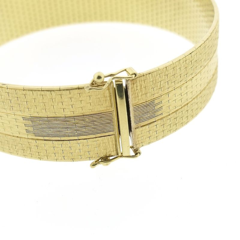 Image 3 of Exclusive vintage wide gold bracelet