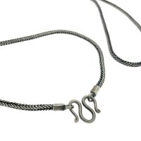 Silver long snake link necklace | 89 cm