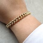 Image 2 of Solid gold gourmet link bracelet | 20 cm